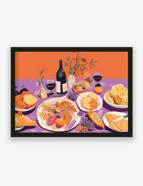 Art Print Burgundian Table - zelf samenstellen