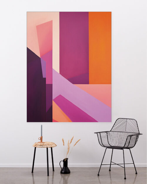 Wandkleed Folded Lines - zelf samenstellen