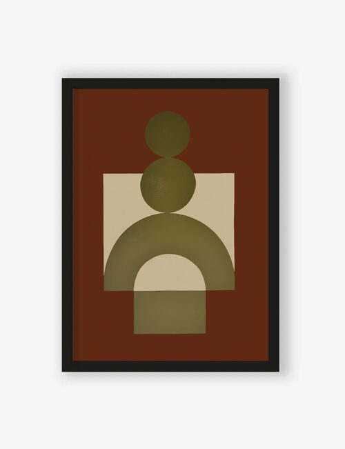 Art Print Forma 3 Red - zelf samenstellen - Afbeelding 2