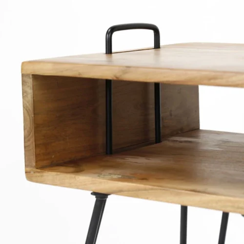 Nachtkastje Quadro Acaciahout Naturel - Afbeelding 4