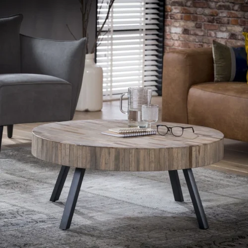 Ronde Salontafel Maze Metaal Set van 2 stuks - Afbeelding 5