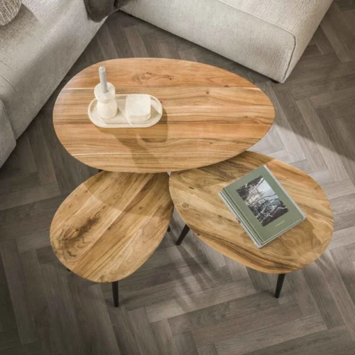 Salontafel Organisch - Set van 3 stuks - Afbeelding 2