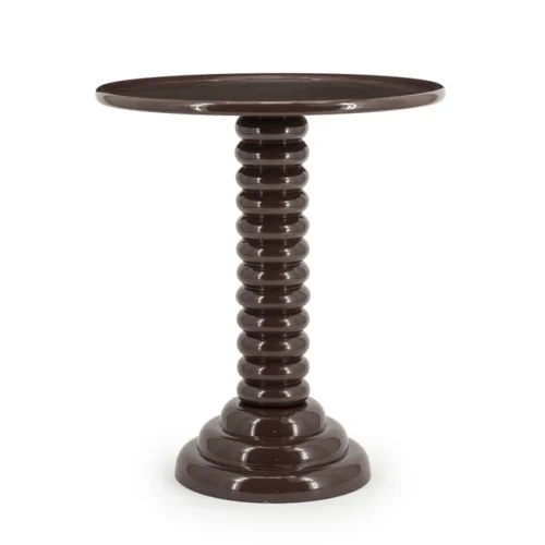 Ronde Bijzettafel Basco 47cm - Bruin
