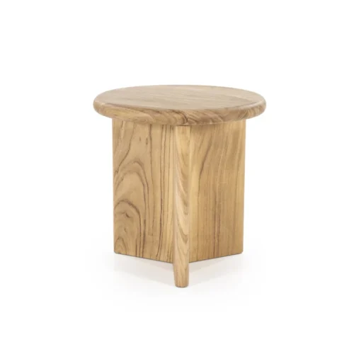 Bijzettafel Leoti Acaciahout - Naturel 45cm