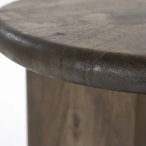 Salontafel Leoti Mangohout - Bruin 80cm - Afbeelding 3