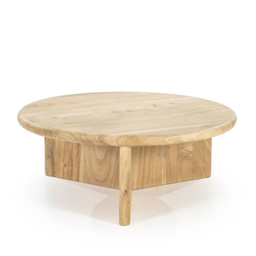 Salontafel Leoti Acaciahout - Naturel 80cm