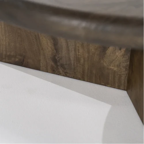 Salontafel Leoti Mangohout - Bruin 80cm - Afbeelding 2
