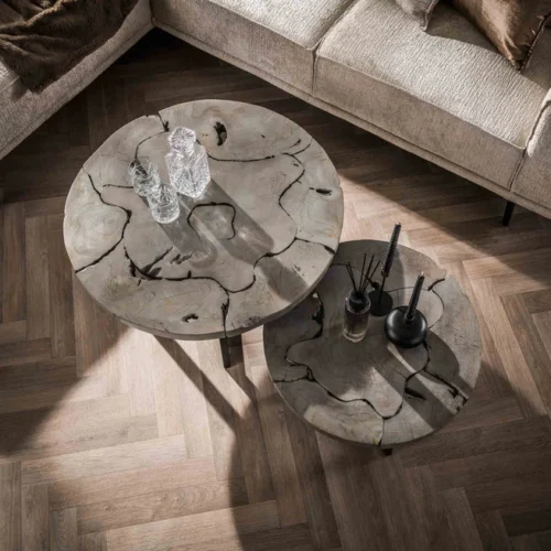 Salontafel Mix Grey - Set van 2 stuks - Afbeelding 2