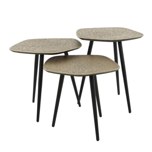 Organische Salontafel Pure Metaal Set van 3 stuks - Brons - Afbeelding 4