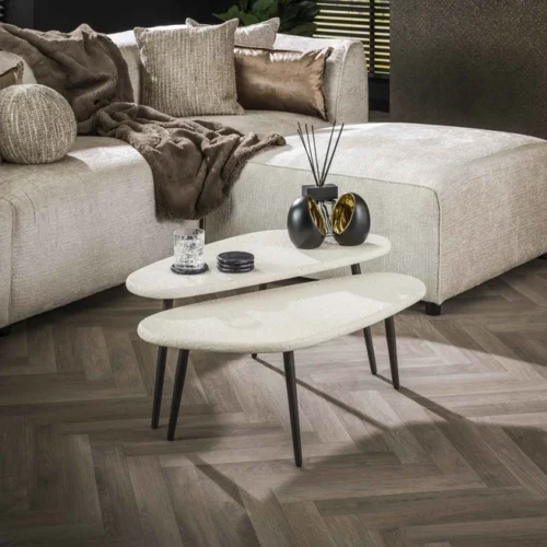 Salontafel Stone Marmer - Set van 2 stuks