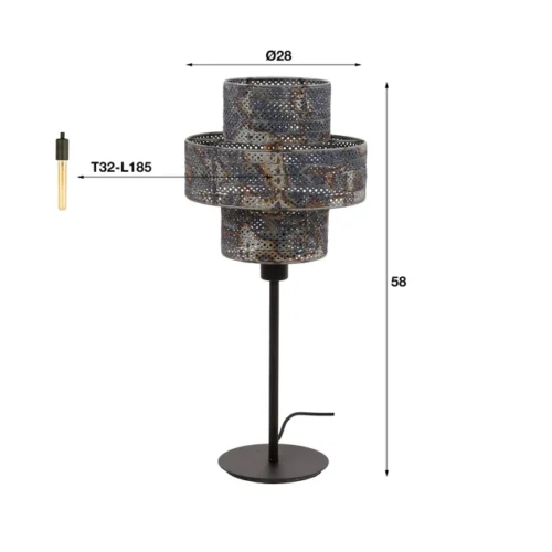 Tafellamp Juno - 58cm Hoog - Afbeelding 4