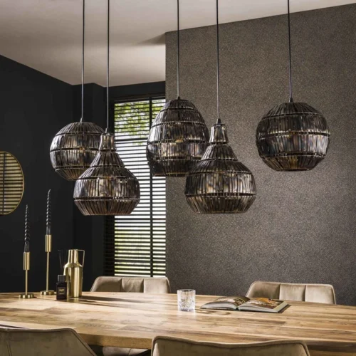 Hanglamp Diana mix - 5 Lampen - Afbeelding 2