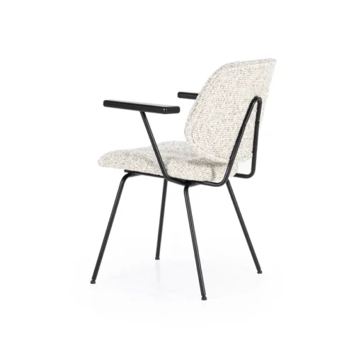 Eetkamerstoel Jon met armleuning  - Beige - Afbeelding 4
