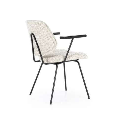 Eetkamerstoel Jon met armleuning  - Beige - Afbeelding 8