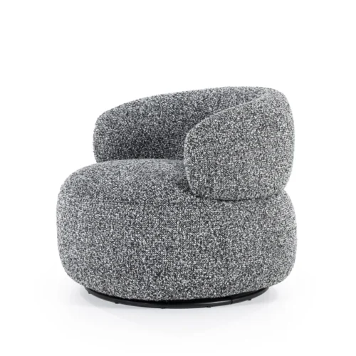 Draaibare Fauteuil Maeve - Zwart - Afbeelding 2