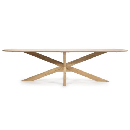 Eettafel Nikki Acaciahout 200 x 100 cm - Naturel - Afbeelding 2
