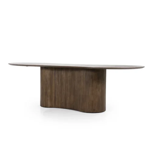 Organische Eettafel Jordy Mangohout 200 x 110cm - Bruin - Afbeelding 4