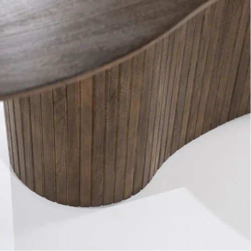 Organische Eettafel Jordy Mangohout 200 x 110cm - Bruin - Afbeelding 5