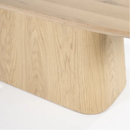 Deens Ovale Eettafel Nola Eikenhout 200 x 110 cm - Naturel - Afbeelding 2