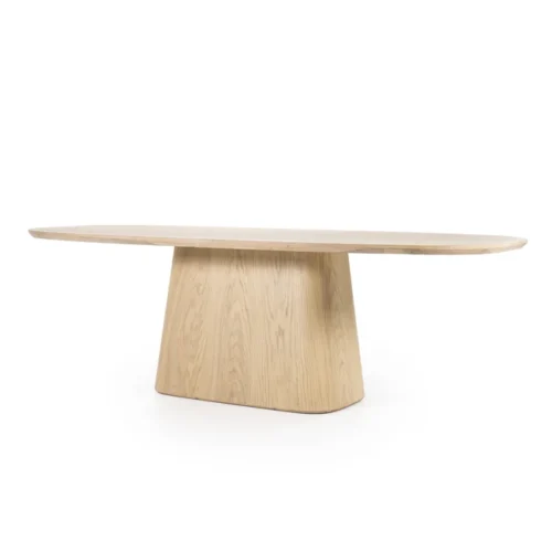 Deens Ovale Eettafel Nola Eikenhout 250 x 110 cm - Naturel - Afbeelding 2