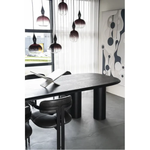 Organische Eettafel Walter Eikenhout 300 x 120cm - Zwart - Afbeelding 2