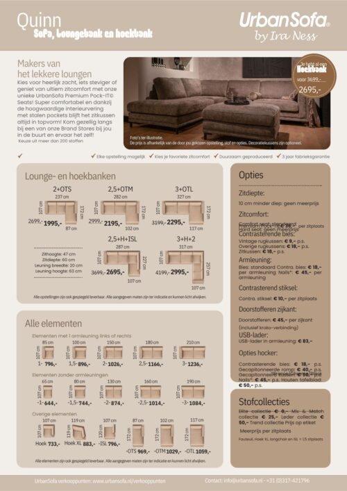 Modulaire Bank Quinn - zelf samenstellen - Afbeelding 3