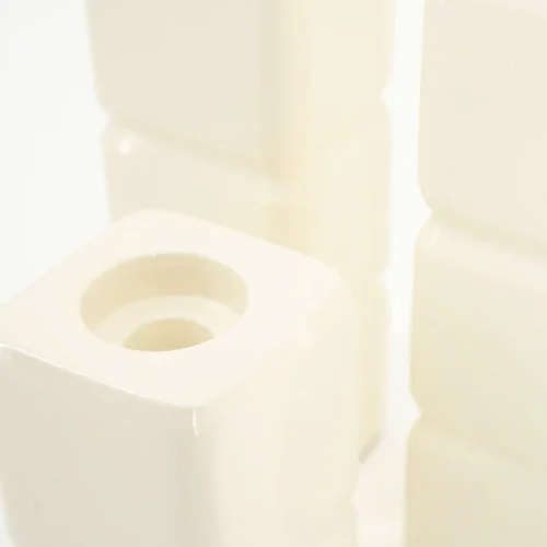 Kaarshouder Cube set van 3 stuks - Beige - Afbeelding 3