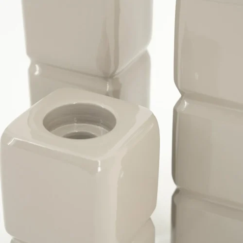Kaarshouder Cube set van 3 stuks - Taupe - Afbeelding 5
