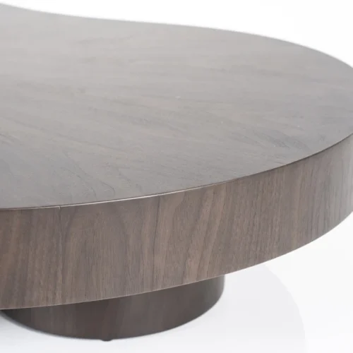 Organische Salontafel Bobbie - donkerbuin - 150 x 110 cm - Afbeelding 8