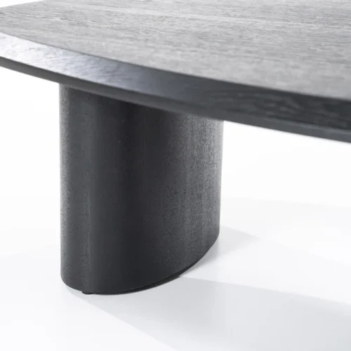Organische Salontafel Walter Eikenhout Zwart - 96 x 78 cm - Afbeelding 2