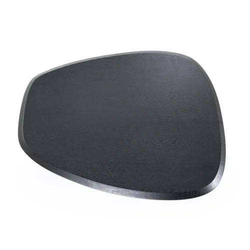 Organische Salontafel Walter Eikenhout Zwart - 96 x 78 cm - Afbeelding 4