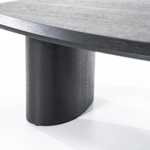 Organische Salontafel Walter Eikenhout Zwart - 106 x 88 cm - Afbeelding 2