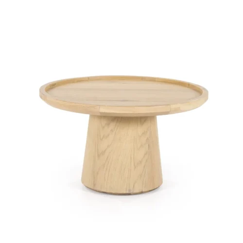 Ronde Salontafel Leia Eikenhout 66cm - Naturel