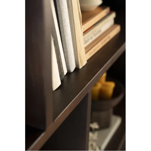 Boekenkast Remi Mangohout en Metaal 200 x 200 cm - Zwart - Afbeelding 12