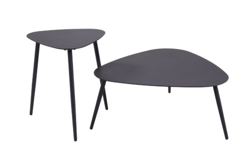 Tuin Bijzettafel Triple Triangle Small - Antraciet - Afbeelding 2