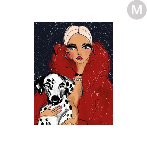 Wandkleed Dotted doggy - zelf samenstellen - Afbeelding 2