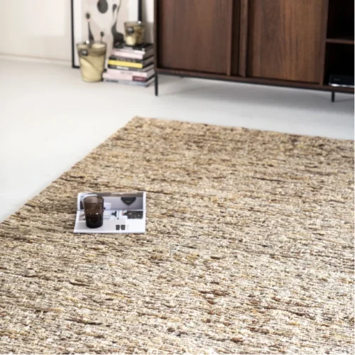 Vloerkleed Takara Wol 190 x 290 cm - Mosterdgeel - Afbeelding 4