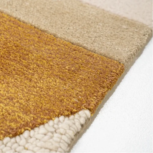 Vloerkleed Kazi 190 x 290 cm - Mosterdgeel - Afbeelding 4