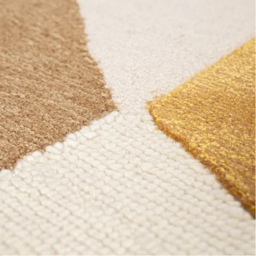 Vloerkleed Kazi 190 x 290 cm - Mosterdgeel - Afbeelding 3