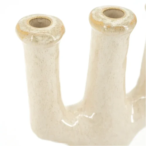 Kaarshouder Blix beige - 38 cm hoog - Afbeelding 3