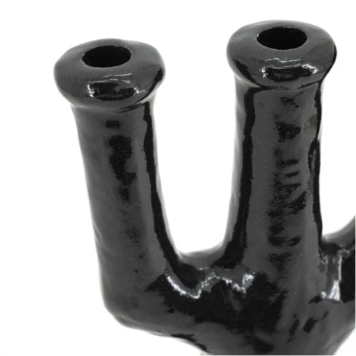 Kaarshouder Blix zwart - 38 cm hoog - Afbeelding 3
