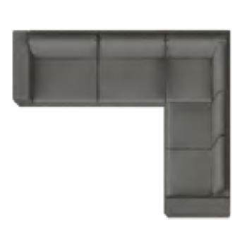 3 zits + hoek + eiland (6 zp)