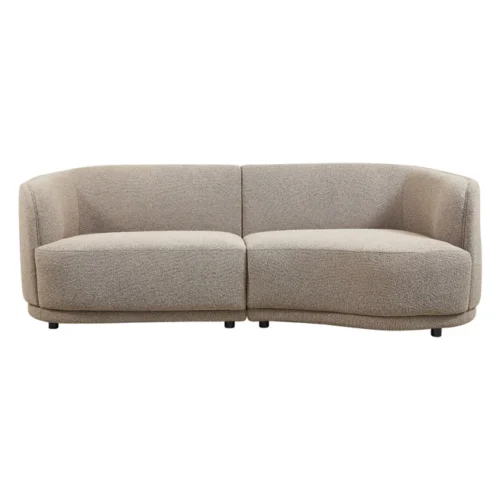 Loungebank Leicester Bouclé - Grijs - Afbeelding 2