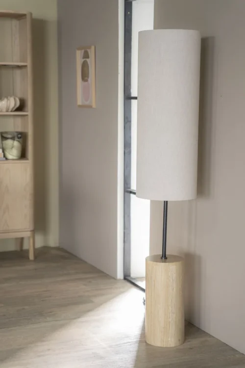 Vloerlamp Amara Linnen 145cm Hoog