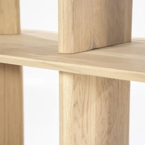 Wandkast Ty Eikenhout 180 x 180 - Naturel - Afbeelding 5