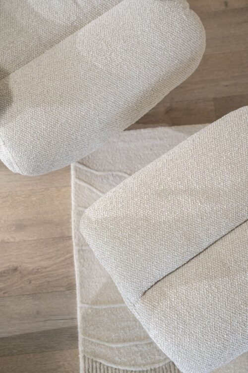 Verstelbare Fauteuil Caleb Met voetenbank -  Beige - Afbeelding 9