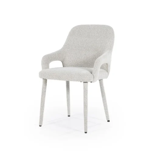 Eetkamerstoel Fika Bouclé - kleur Beige