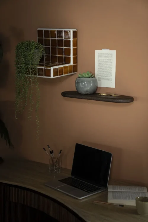 Wandplank Staxx Aardewerk - Mosterdgeel - Afbeelding 4
