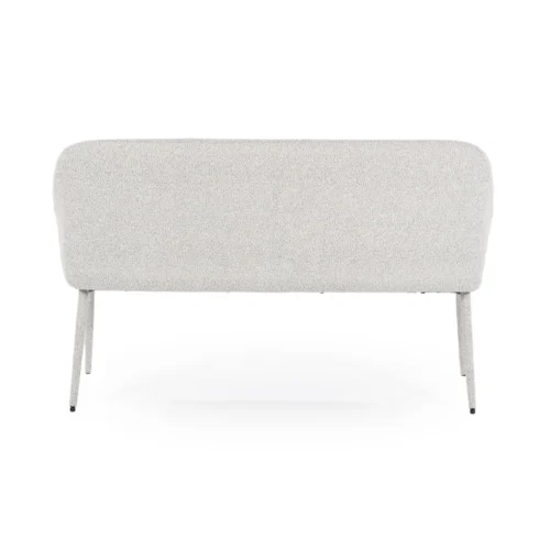 Eetkamerbank Fika Bouclé - kleur Beige - Afbeelding 4