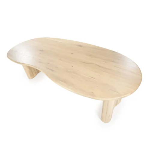 Organische Eettafel Josh 250 x 110 cm- kleur Naturel - Afbeelding 4